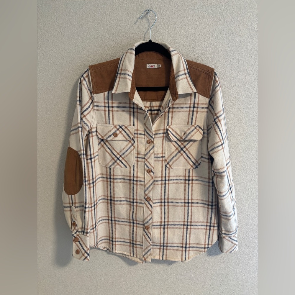 Faherty Daly plaid cotton flannel shirt